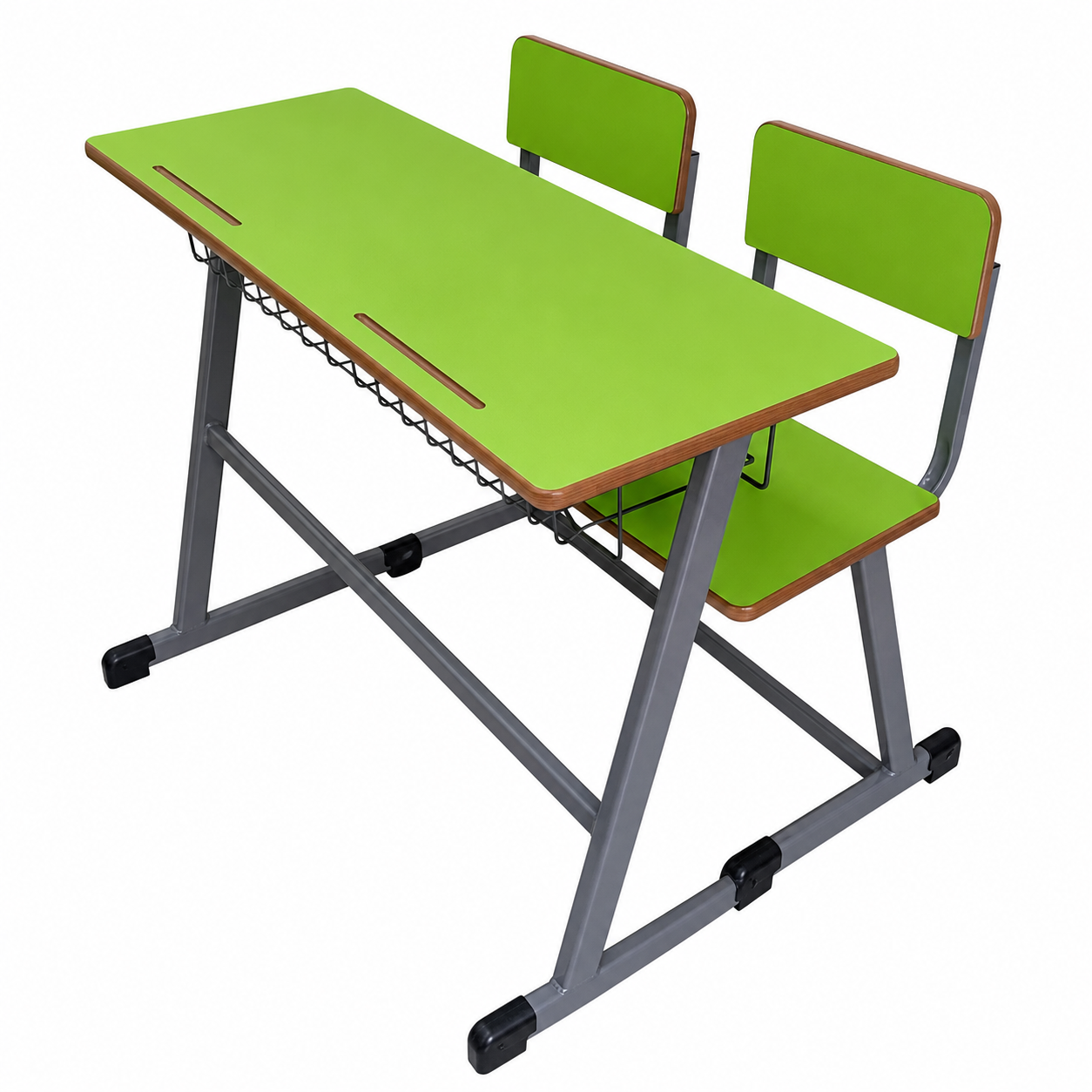 Table scolaire biplace colorée