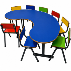 Table en forme de haricot