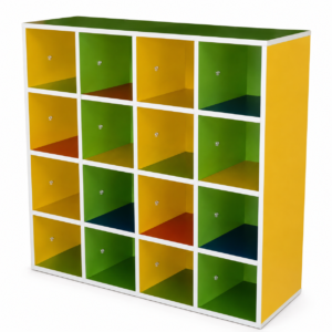 Casier de rangement coloré